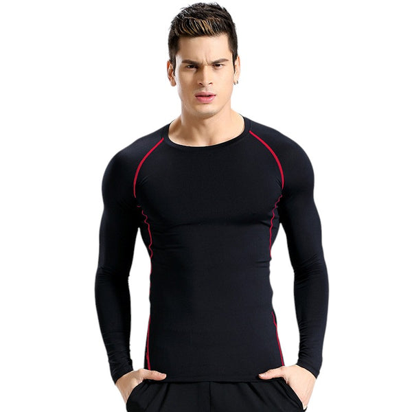 Men's Long-Sleeved Compression Shirt (Larger Sizes)